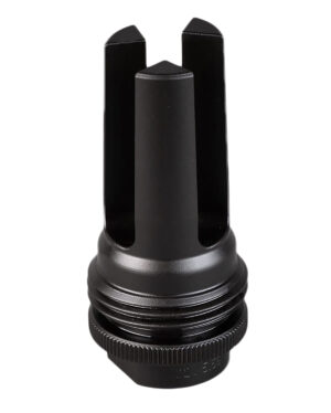 SilencerCo AC590 ASR Flash Hider Black Steel with 5/8"-24 tpi Threads for 30 Cal