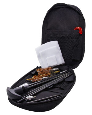 KleenBore KB3G 3 Gun Tactical Kit .223 Rem/ 5.56 NATO/ 9mm/ 12 Gauge Handguns/Rifles/Shotguns Bronze/Nylon Bristles
