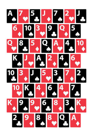 EZ-Aim 15655 House of Cards  Wall Paper Handgun Works w/Handgun/Shotgun/Airsoft Gun/BB Guns/Pellet Gun 23" x 35" Black/Red/White 3 Pack