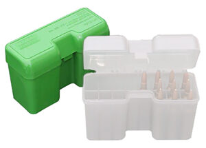 MTM Case-Gard RF22SM10 Ammo Box Flip-Top 338 Cal Green Polypropylene 22rd