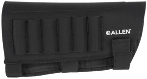 Allen 18427 Buttstock Shell Holder  Black Neoprene 223-300 Win Magnum 6rd Velcro Mount