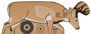 EZ-Aim 6033 Deer Silhouette  Standing Cardboard Crossbow/Rifle/Shotgun Brown/White