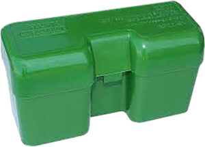 MTM Case-Gard RF22LM10 Ammo Box Flip-Top 375Rem Green Polypropylene 22rd