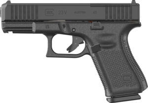 Glock PV2350203MOS G23 V MOS 40 S&W 13+1 4.02" Black GMB Barrel, Black nDLC Steel Optic Ready/Serrated Slide, Black Polymer Frame w/Accessory Rail, Interchangeable Backstrap Grip, Ambidextrous