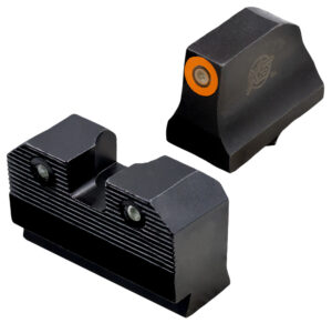XS Sights GLR204P6N R3D 2.0 Night Sight Set Orange Tritium Front/Black Oxide Frame, Compatible w/ Glock