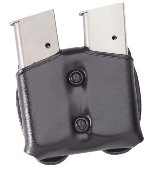 Galco CDM22B CDM Mag Carrier Double Black Leather Belt Loop Belts 1.50-1.75" Wide Compatible w/ Taurus PT140 Ambidextrous Hand