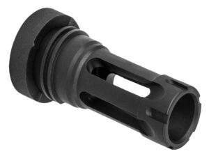 Yankee Hill 430224A Phantom Q.D. Flash Hider Black Steel with 5/8"-24 tpi Threads, Aggressive Teeth & Dust Enclosure for 30 Cal AR-Platform