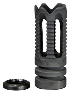 Yankee Hill 285C2 Phantom Flash Hider Black Steel with 1/2"-28 tpi Threads & Teeth for 5.56x45mm NATO AR-Platform