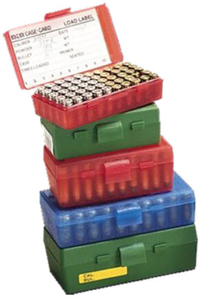 MTM Case-Gard P504510 Ammo Box Flip-Top Multi Caliber Green Polypropylene 50rd