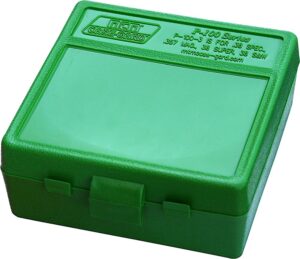 MTM Case-Gard P100310 Ammo Box Flip-Top Multi Caliber Green Polypropylene 100rd