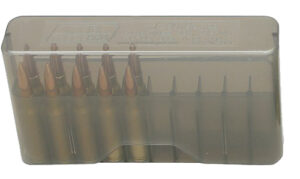 MTM Case-Gard J20XS41 Slip-Top Ammo Box  Multi-Caliber Clear Smoke Polypropylene 20rd