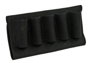 Blackhawk 74SH02BK Buttstock Shell Holder  Black Nylon 5rd Shotgun