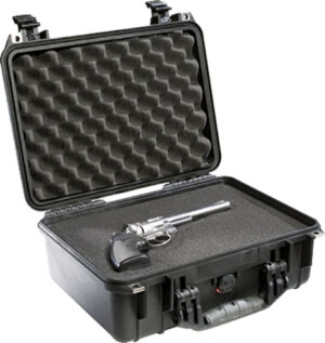 Pelican 1450000110 Protector Case Black Polypropylene Holds Handgun
