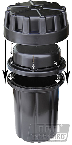 MTM Case-Gard SAC Survivor Ammo Can  Multi-Caliber Handgun/Rifle Black Synthetic