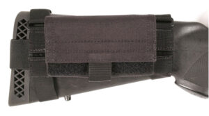 Blackhawk 52BS02BK Buttstock Shell Pouch  Black Nylon 5rd Shotgun Ambidextrous