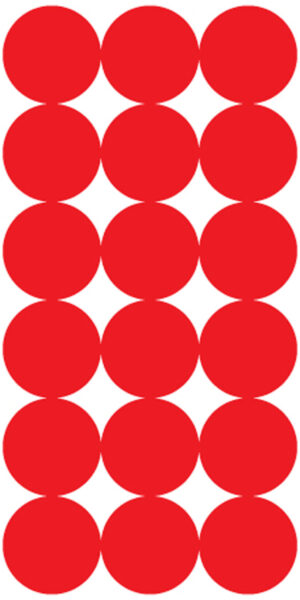 Pro-Shot P432M SplatterShot Repair Pasters Red 1" Self-Adhesive 432 Pasters