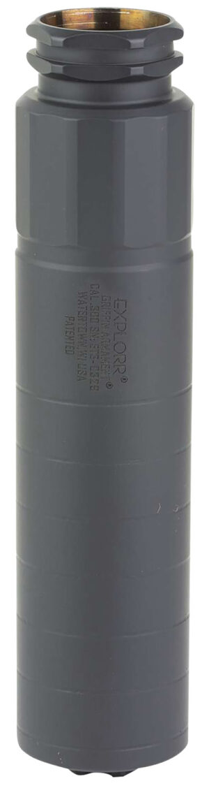 Griffin Armament GAET3W Explorr  30 Cal (7.62mm) Rated Up To 300 Win Mag, 6.50" L, Black Stainless Steel, 5/8"-24 tpi Taper Mount EZ Brake