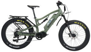 Bakcou E-bikes BS17GB25 Storm 25 Medium Matte Black 17" w/Stand Over Height of 30.50" Frame, Sram 9sp, 40t Front & Sram 11-34t Rear Cassette Bafang M620 Ultra Motor