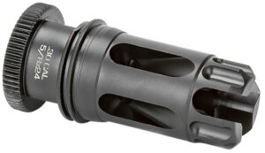 Griffin Armament DLFC30C5824 Dual-Lok Flash Comp 30/7.62mm Black QPQ Nitride 17-4 PH Stainless Steel 5/8"x24 Threads