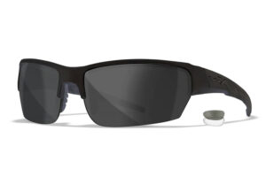 Wiley X CHSAI07 SAINT  S/M Smoke Gray/Clear Lens Polycarbonate Matte Black Frame